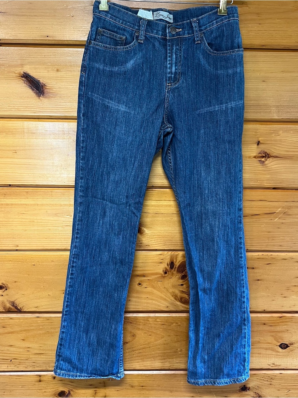 Lena jeans women’s Sz 6 straight leg high rise dark Blue denim jeans